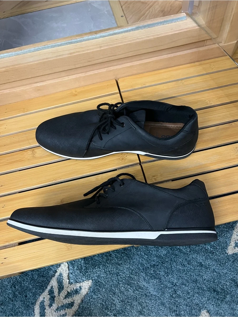 Men's Aldo Black Lace-Up Casual Shoes size 14